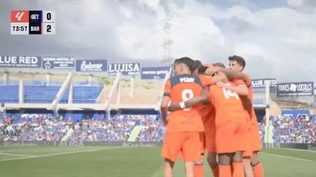 خيتافي ضد برشلونة.. ملخص أهداف ونتيجة مباراة برشلونة وخيتافي في الدوري الإسباني بعد انقضاء 75 دقيقة